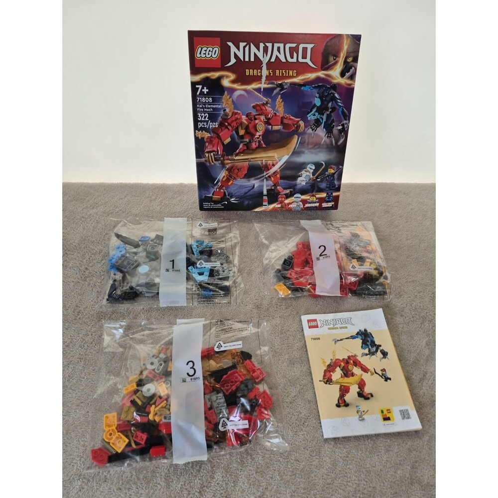 Lego Ninjago Dragons Rising Kai's Elemental Fire Mech #71808 Item #936